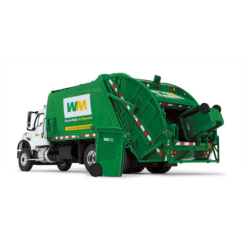10-3287D: WM 
1/34 scale Freightliner M2 with McNeilus Rear Load Refuse Truck including Trash Carts