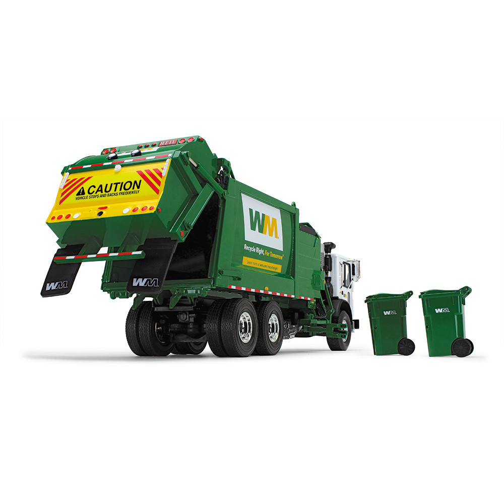 10-4004D: WM 
1/34 scale Mack TerraPro with Side Load Refuse Truck including Trash Carts
