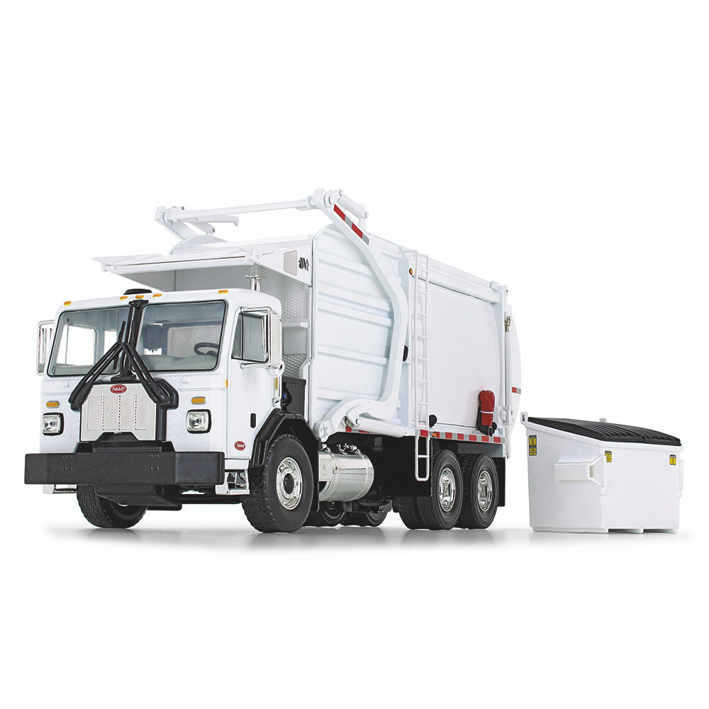 10-4193: White
1/34 scale Peterbilt Model 520 with Wittke Front Loader and Trash Bin