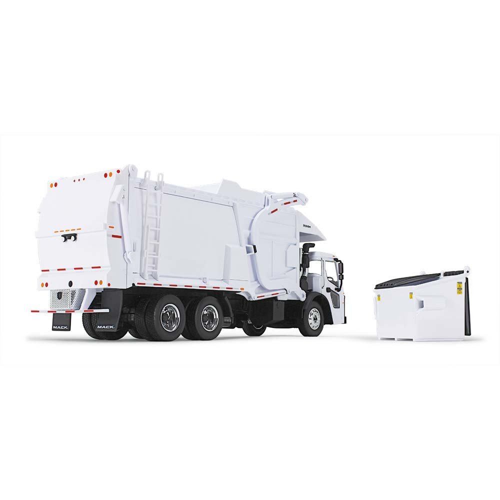 10-4235: White/White
1/34 scale Mack LR with McNeilus Meridian Front Loader & Trash Bin