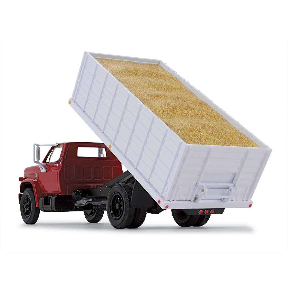 10-4254: Red/White
1/34 scale 1970s Chevrolet C65 Grain Truck with Corn Load