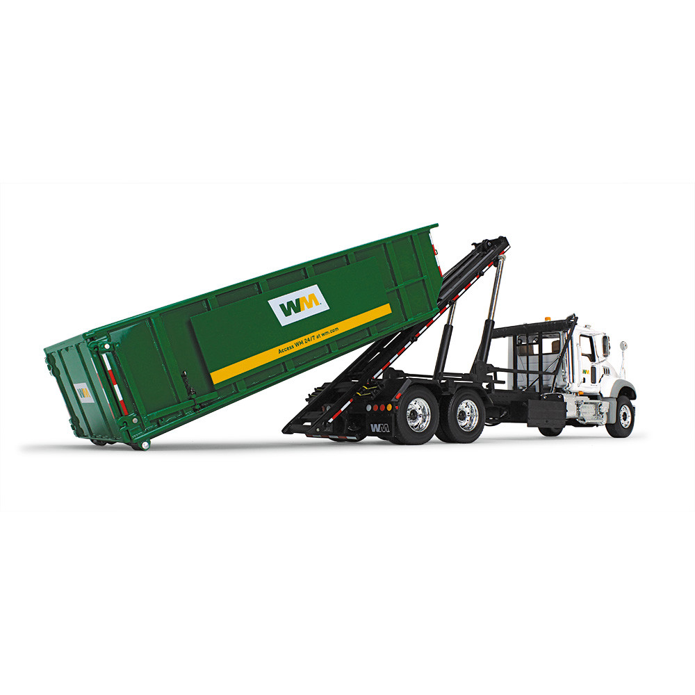 10-4305D: WM 
1/34 scale Mack Granite MP with Ribbed Roll-Off Container and Large Signboard