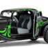 40-0382: Black/Lime Green 
1/25 scale 1934 Ford Coup Street Rod Diecast Replica