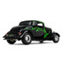 40-0382: Black/Lime Green 
1/25 scale 1934 Ford Coup Street Rod Diecast Replica