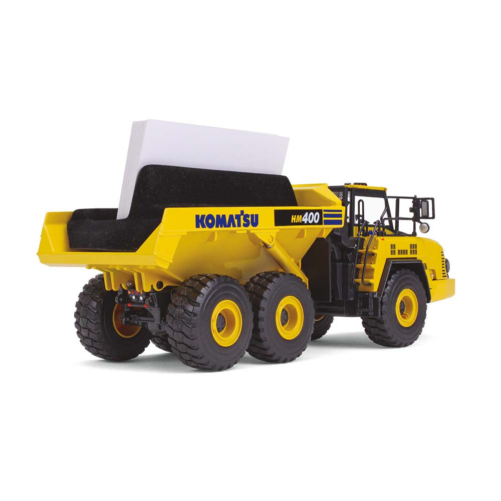 50-3347B: Komatsu HM400-5 Business Card Holder 
Komatsu 1/50 scale HM400-5 Business Card Holder