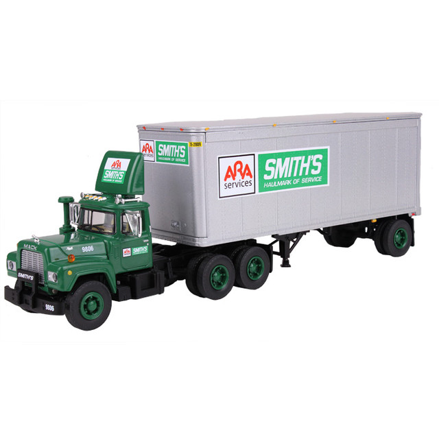60-0288: Fallen Flag #9 Smith's Transfer 
1/64 scale Mack R-Model Day Cab and 28' Pup Trailer