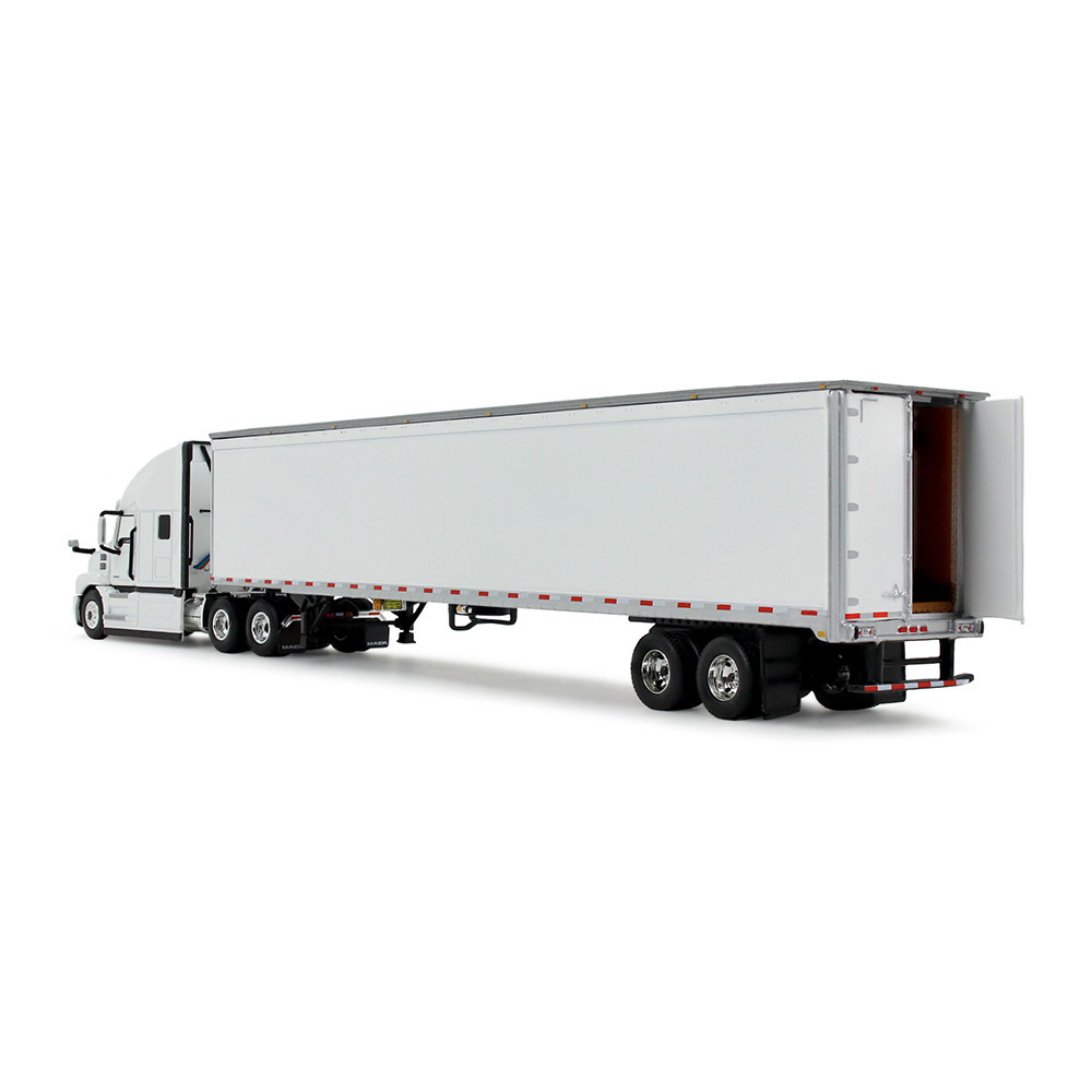 White/White Mack Anthem & 53' Trailer