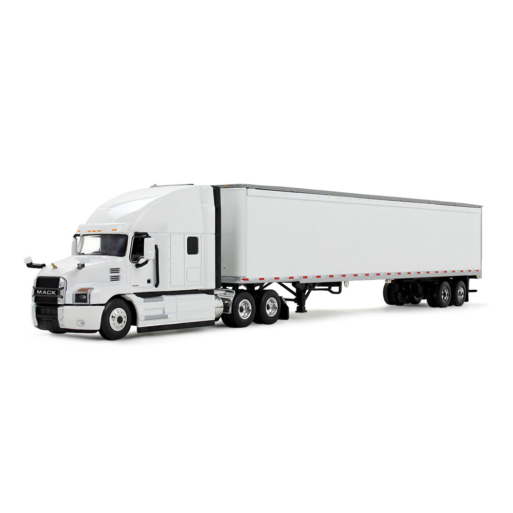 White/White Mack Anthem & 53' Trailer
