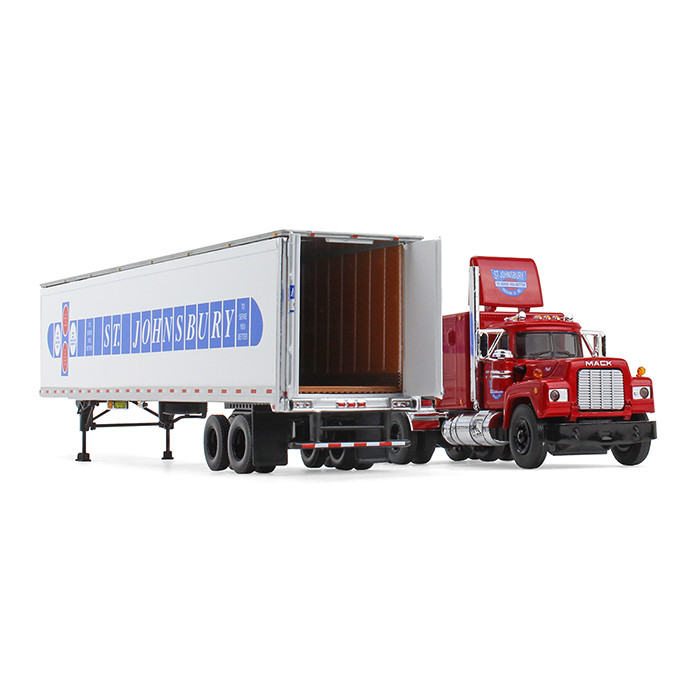 60-0377: Fallen Flag #14 St. Johnsbury 
1/64 scale Mack R-Model Sleeper Cab and 53' Trailer