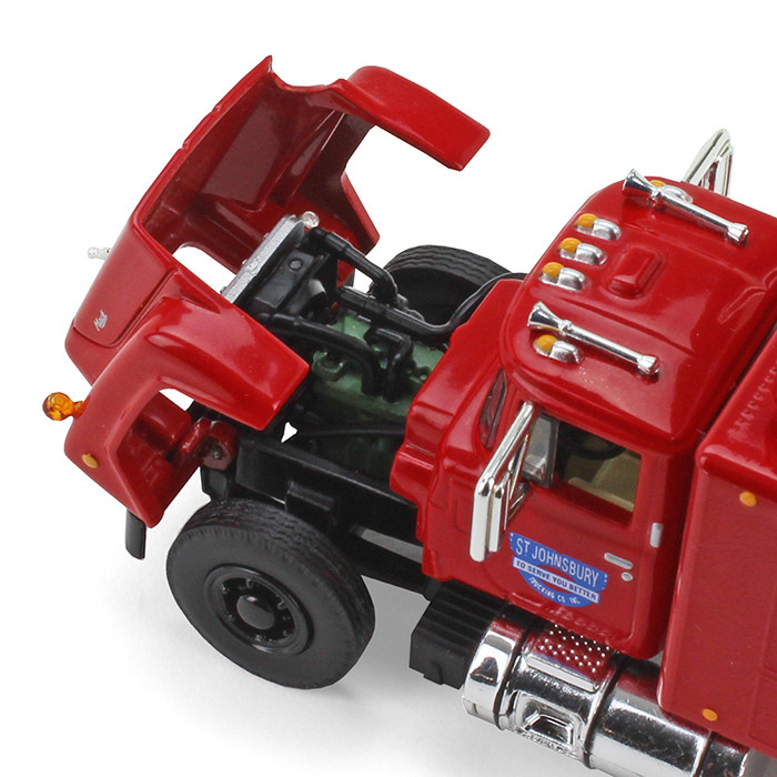 60-0377: Fallen Flag #14 St. Johnsbury 
1/64 scale Mack R-Model Sleeper Cab and 53' Trailer