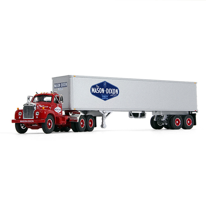 60-0411: Fallen Flag #17 Mason Dixon Lines 
1/64 scale Mack B-61 Day Cab and 40' Vintage Trailer