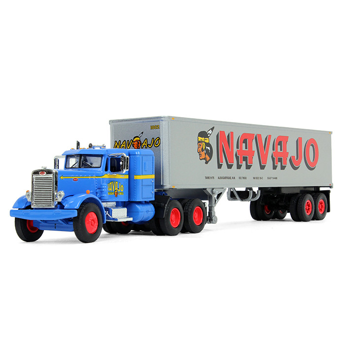 60-0412: Fallen Flag #16 Navajo Freight Lines 
1/64 scale Peterbilt Model 651 Sleeper Cab and 40' Vintage Trailer