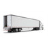 60-0744: White/White 
1/64 scale Freightliner 2018 Cascadia High-Roof Sleeper with 53' Utility Trailer with Skirts