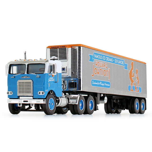 60-0818: Fallen Flag #34 Howard Johnson's 
1/64 scale White Freightliner COE with 40' VIntage Reefer Trailer