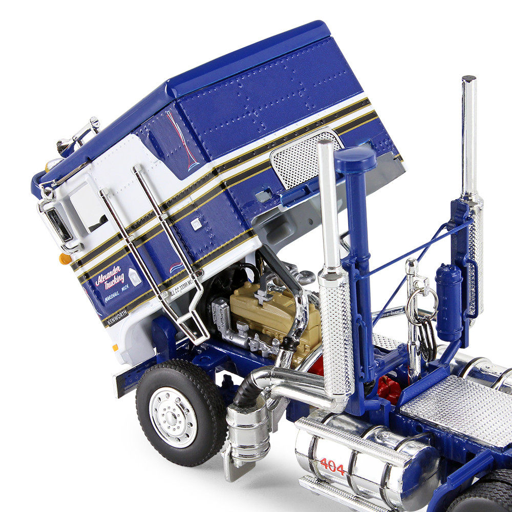 60-0846: Fallen Flag #36 Alexander Trucking 
1/64 scale Kenworth K100 COE Flattop with 40' Vintage Reefer Trailer