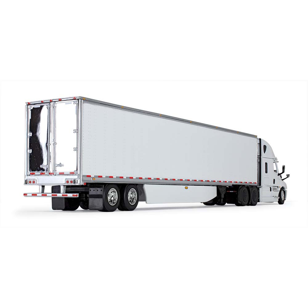 60-1054: White/White
1/64 scale Freightliner 2018 Cascadia HIgh-Roof Sleeper & 53' Utility Trailer with Thermo King Reefer