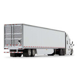 60-1055: White/White 
1/64 scale Freightliner 2018 CascadiaHIgh-Roof Sleeper & 53' Utility Trailer with Carrier Reefer