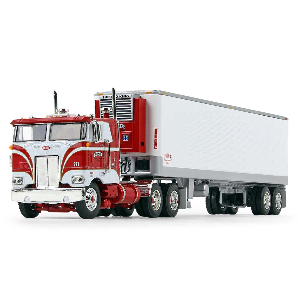 60-1087: Fallen Flag #39 Pirkle Refrigerated 
1/64 scale Peterbilt352 COE 86" Sleeper and 40' Vintage Reefer Trailer