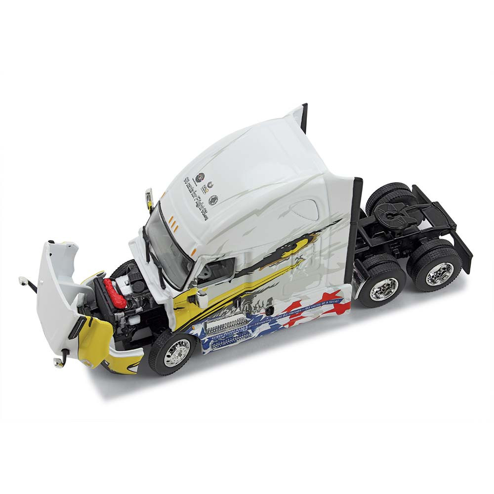 60-1178: Flight 93 Halo Foundation
1/64 scale Freightliner 2018 Cascadia High-Roof Sleeper & 53' Utility Trailer