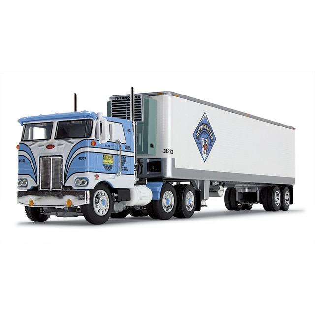 60-1427: Fallen Flag #45: Refrigerated Transport 
1/64 scale Peterbilt 352 COE 86" Sleeper & 40' Vintage Trailer with Reefer