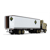 60-1613: Fallen Flag #48 - Brown Transport Corp.
1/64 scale Kenworth K100 COE Flat Top with Air Foil & 40' Vintage Trailer