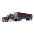 Plum Kenworth W900A & 53' Utility Roll Tarp Trailer