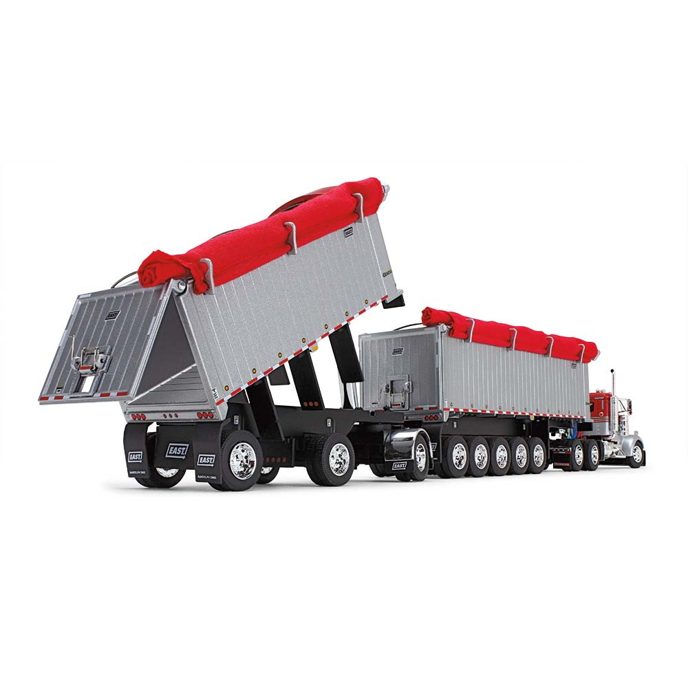 60-1632: Viper Red/Silver
Kenworth W900L Day Cab & East Manufacturing Michigan Series 31' and 20' End Dump Trailers