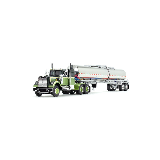 60-1640: Dark Green/Olive
White Western Star 4900 with 36" Vintage Sleeper & Brenner Chemical Tank Trailer