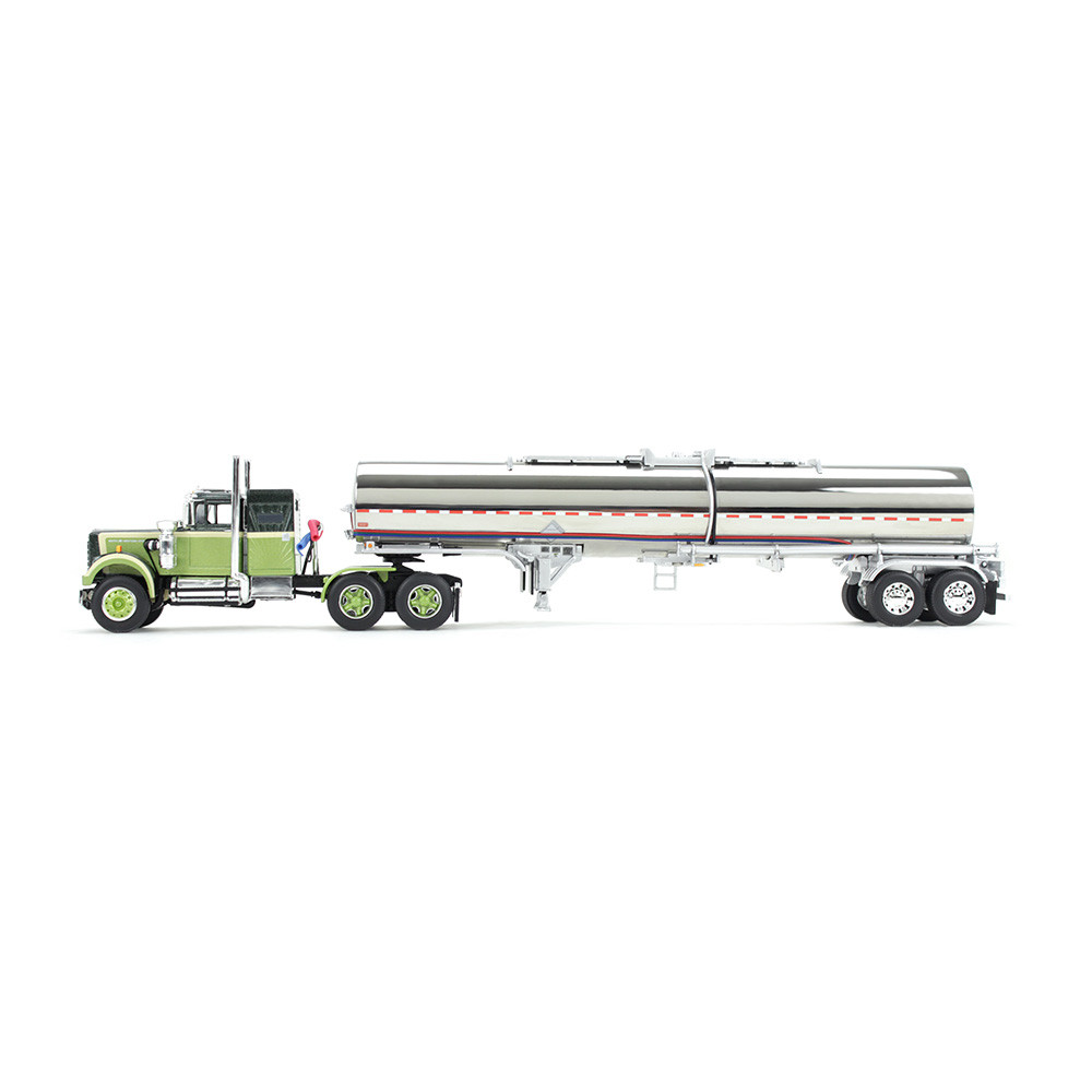 60-1640: Dark Green/Olive
White Western Star 4900 with 36" Vintage Sleeper & Brenner Chemical Tank Trailer