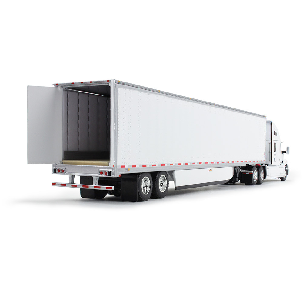 60-1762: White/White
1/64 scale Kenworth T680 and 53' Utility Trailer with Skirts