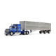 60-1769: Blue/Silver
1/64 Ford LTL 9000 with 60" Aerodyne Sleeper & Wilson Stockmaster PSAL Livestock Trailer