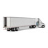 White/White Freightliner Fifth Generation Cascadia Day Cab & 53' Utility Trailer with Skirts