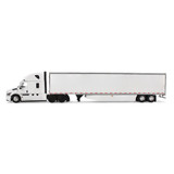 White/White Freightliner Fifth Generation Cascadia Raised Roof Sleeper & 53' Utility Trailer with Skirts