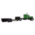 Green/Black Peterbilt Model 351 with 60" Vintage Sleeper & Rogers Vintage Lowboy Trailer