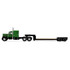Green/Black Peterbilt Model 351 with 60" Vintage Sleeper & Rogers Vintage Lowboy Trailer