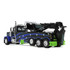 Black/Blue/Green Peterbilt Model 389 Day Cab with Miller Century Model 1150 Rotator Wrecker
