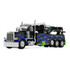 Black/Blue/Green Peterbilt Model 389 Day Cab with Miller Century Model 1150 Rotator Wrecker