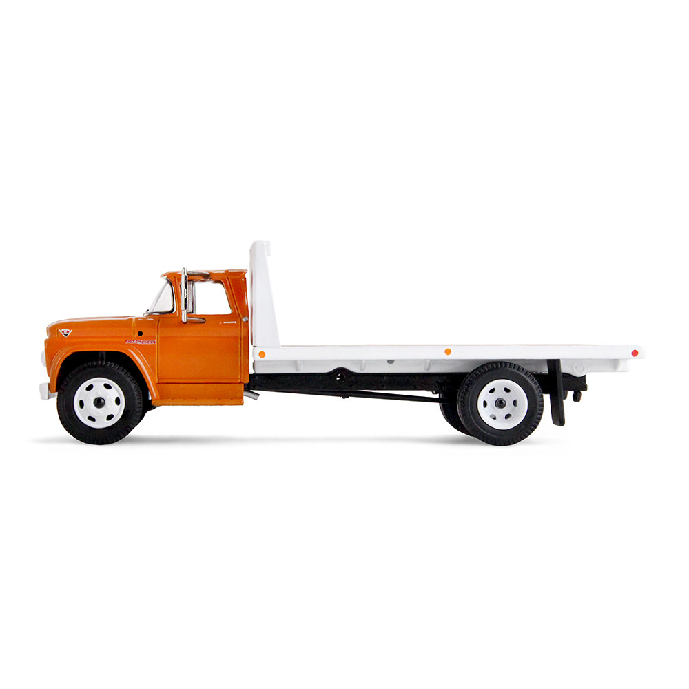 Omaha Orange 1/64 GMC 4000 Flatbed Truck