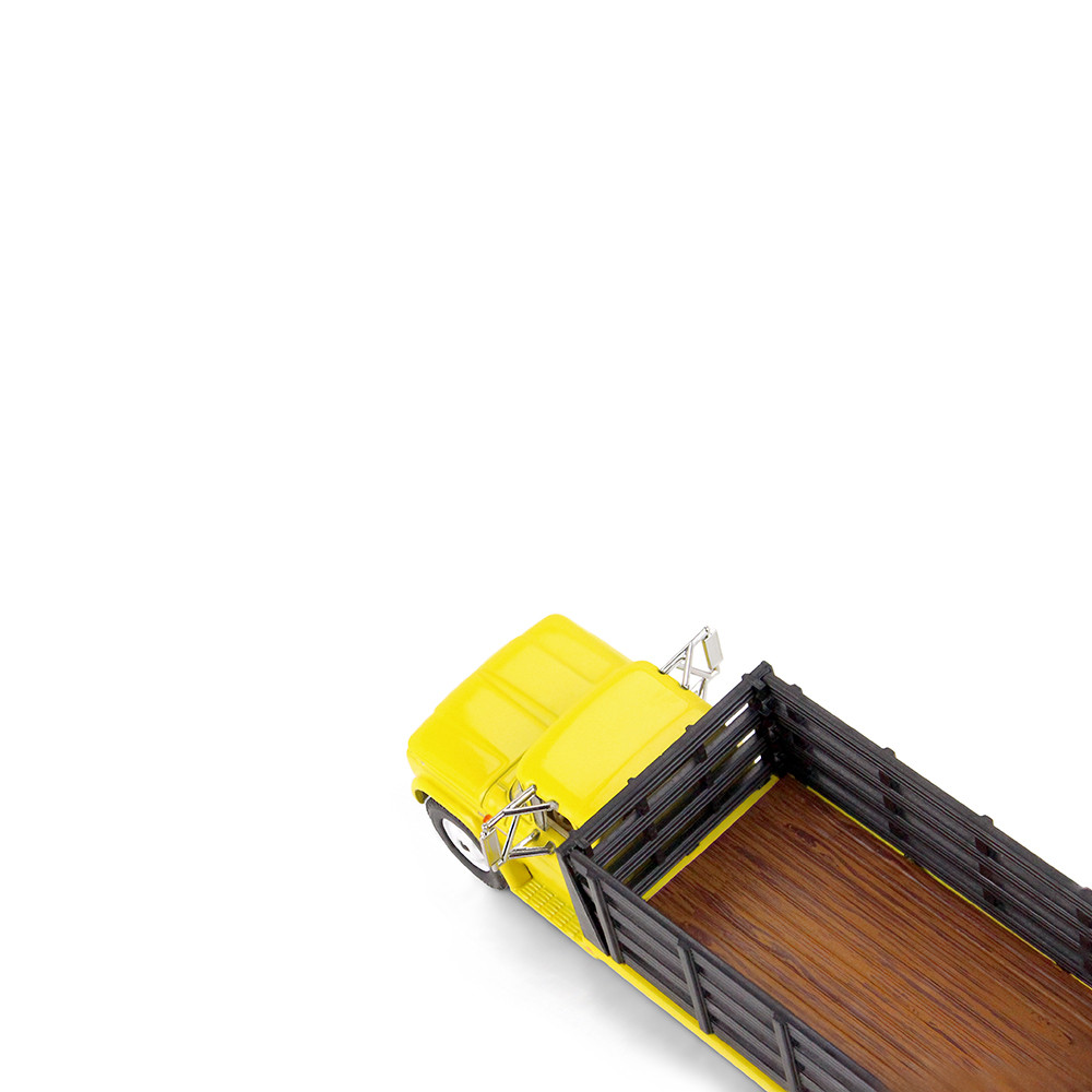 Bright Yellow 1/64 GMC 4000 Stake Truck