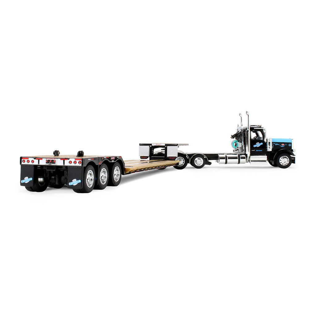 Cappello Heavy Transport Peterbilt Model 589 Day Cab & Fontaine Renegade LXT40 Lowboy Trailer with Fliptail