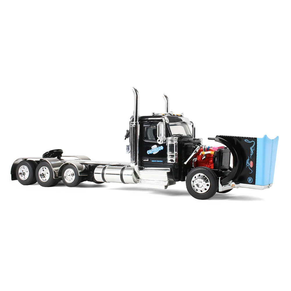 Cappello Heavy Transport Peterbilt Model 589 Day Cab & Fontaine Renegade LXT40 Lowboy Trailer with Fliptail
