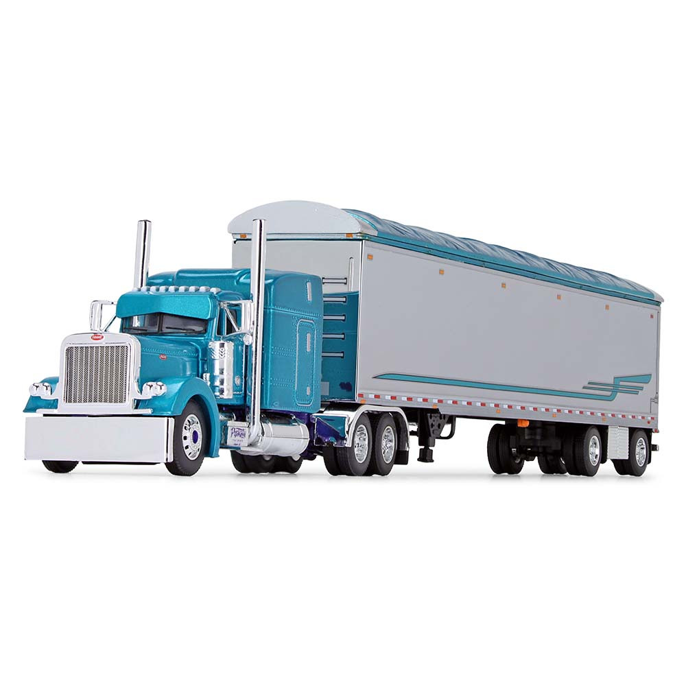 69-0800: Big Rigs #2: #34 Pyskaty Bros. Trucking 
1/64 scale Peterbilt Model 379 63" Mid-Roof Sleeper with Walking Floor Trailer
