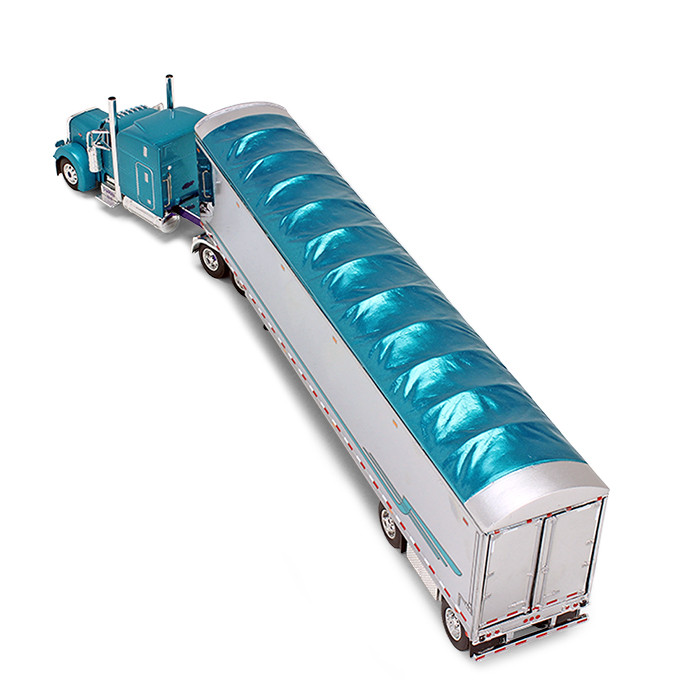 69-0800: Big Rigs #2: #34 Pyskaty Bros. Trucking 
1/64 scale Peterbilt Model 379 63" Mid-Roof Sleeper with Walking Floor Trailer