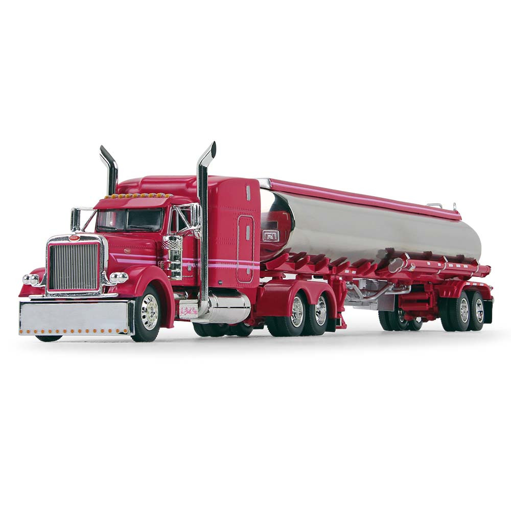 69-1001: Big Rigs #5: J. Cool
1/34 scale Peterbilt Model 379 with 63" Mid-Roof Sleeper Cab and Heil Fuel Tank Trailer