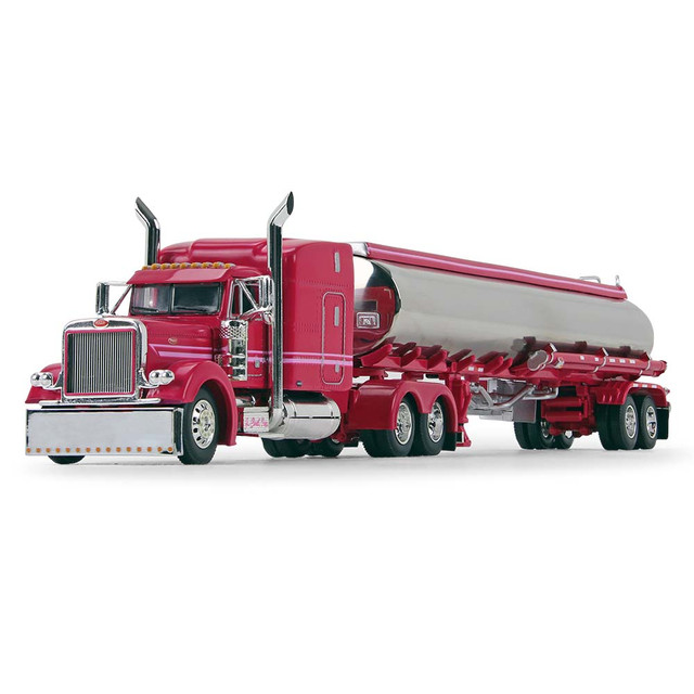 69-1001: Big Rigs #5: J. Cool
1/34 scale Peterbilt Model 379 with 63" Mid-Roof Sleeper Cab and Heil Fuel Tank Trailer