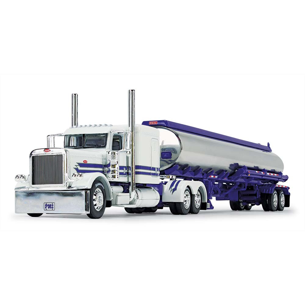 69-1297: Big Rigs #8: PMI Snow White
1/64 Peterbilt Model 389 with 63"" Flat Top Sleeper & Heil Fuel Tank Trailer