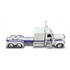 69-1297: Big Rigs #8: PMI Snow White
1/64 Peterbilt Model 389 with 63"" Flat Top Sleeper & Heil Fuel Tank Trailer