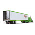 69-1329: Big Rigs #9 - Hallahan Transport
1/64 scale Peterbilt Model 389 with 63"" Flat Top Sleeper & 53' Utility Trailer