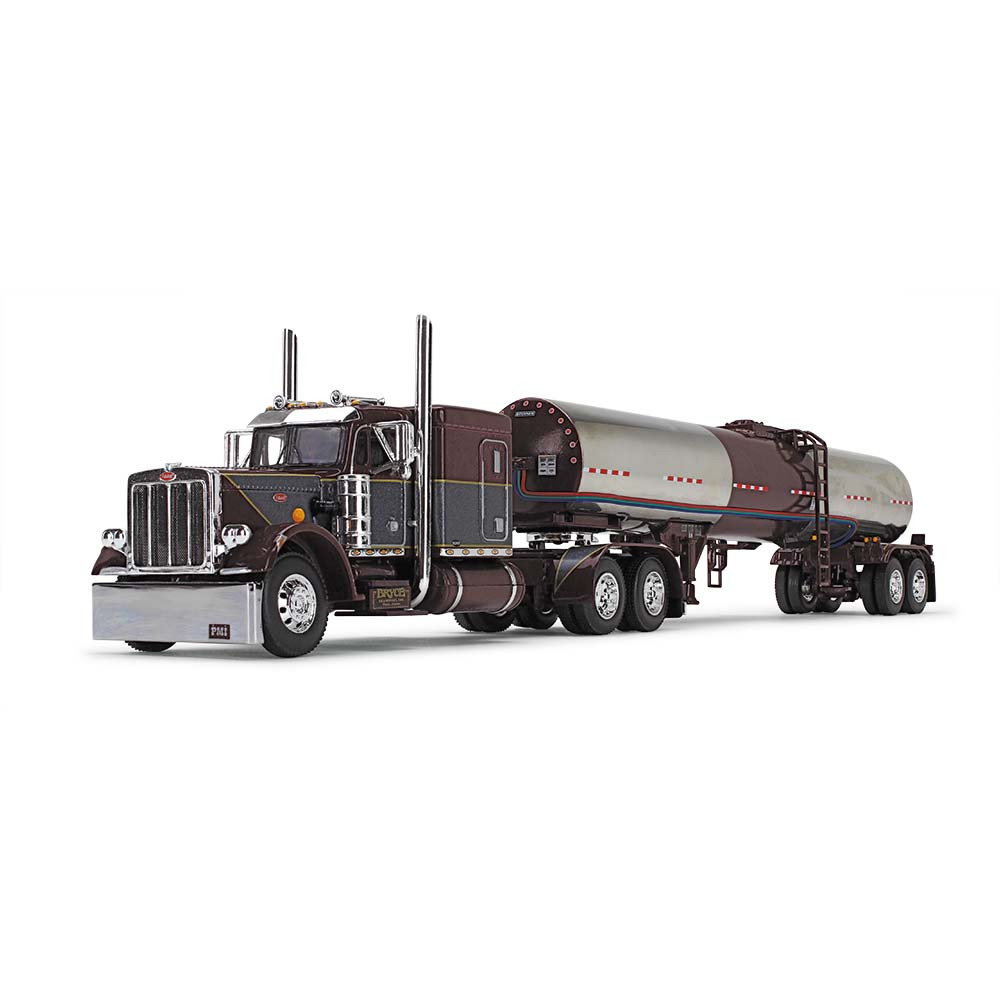 69-1330: Big Rigs #10: Bryce Transport, Inc.
1/64 scale Peterbilt Model 359 with 63" Flat Top Sleeper and  Brenner® Tank trailer