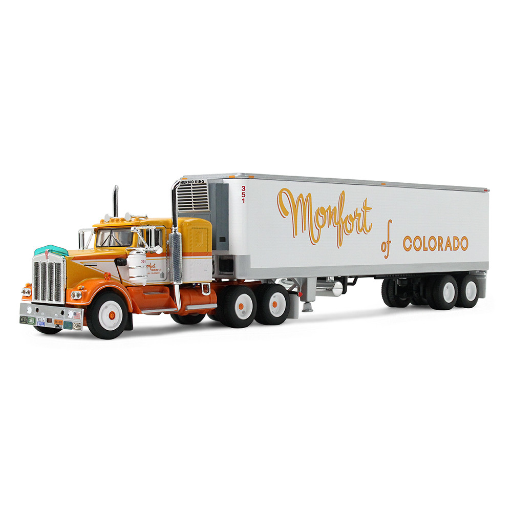 Fallen Flag #50: Monfort of Colorado Kenworth W900A with 36" Sleeper & 40' Vintage Trailer with Reefer